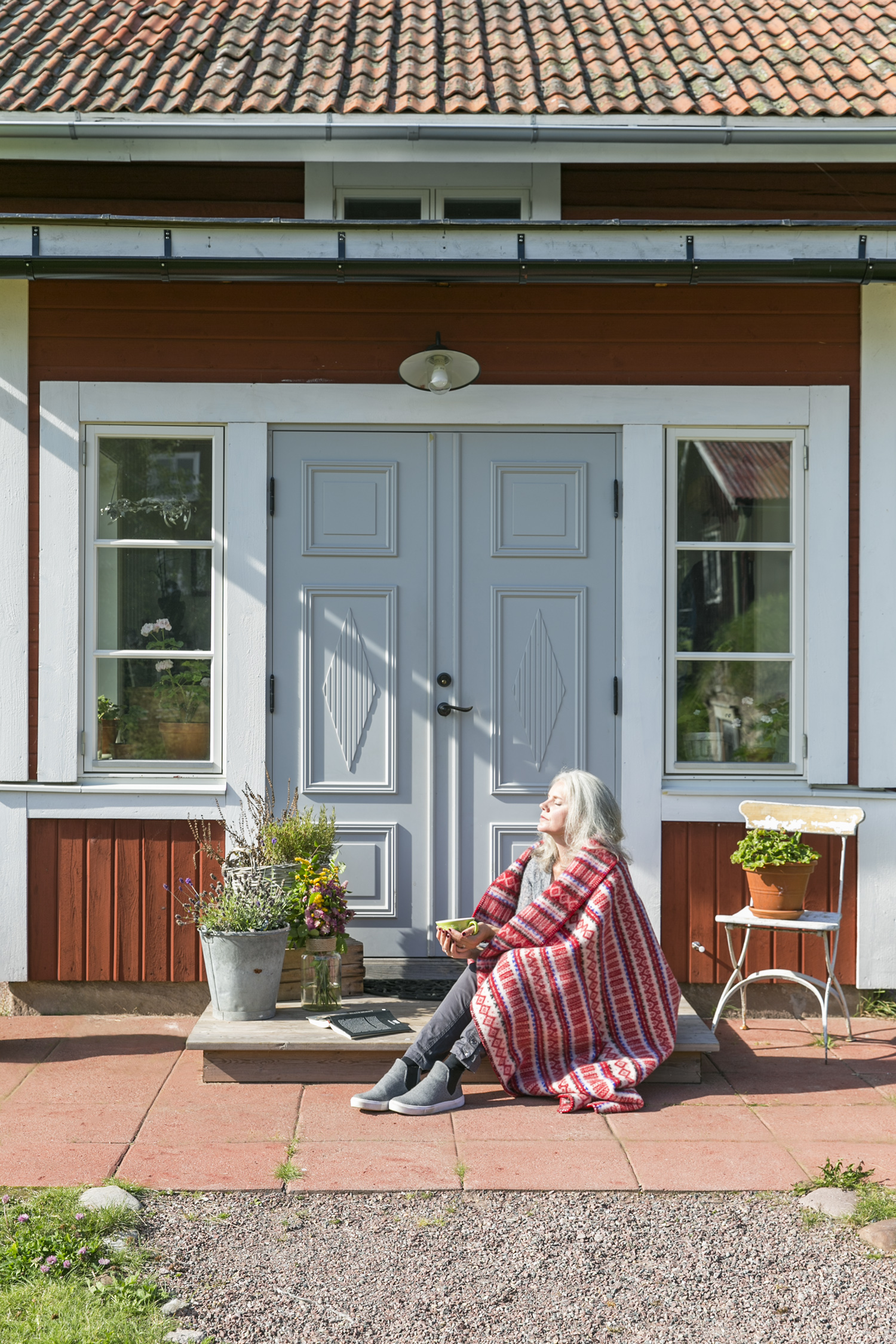 Ytterdörr Pardörr med sidoljus